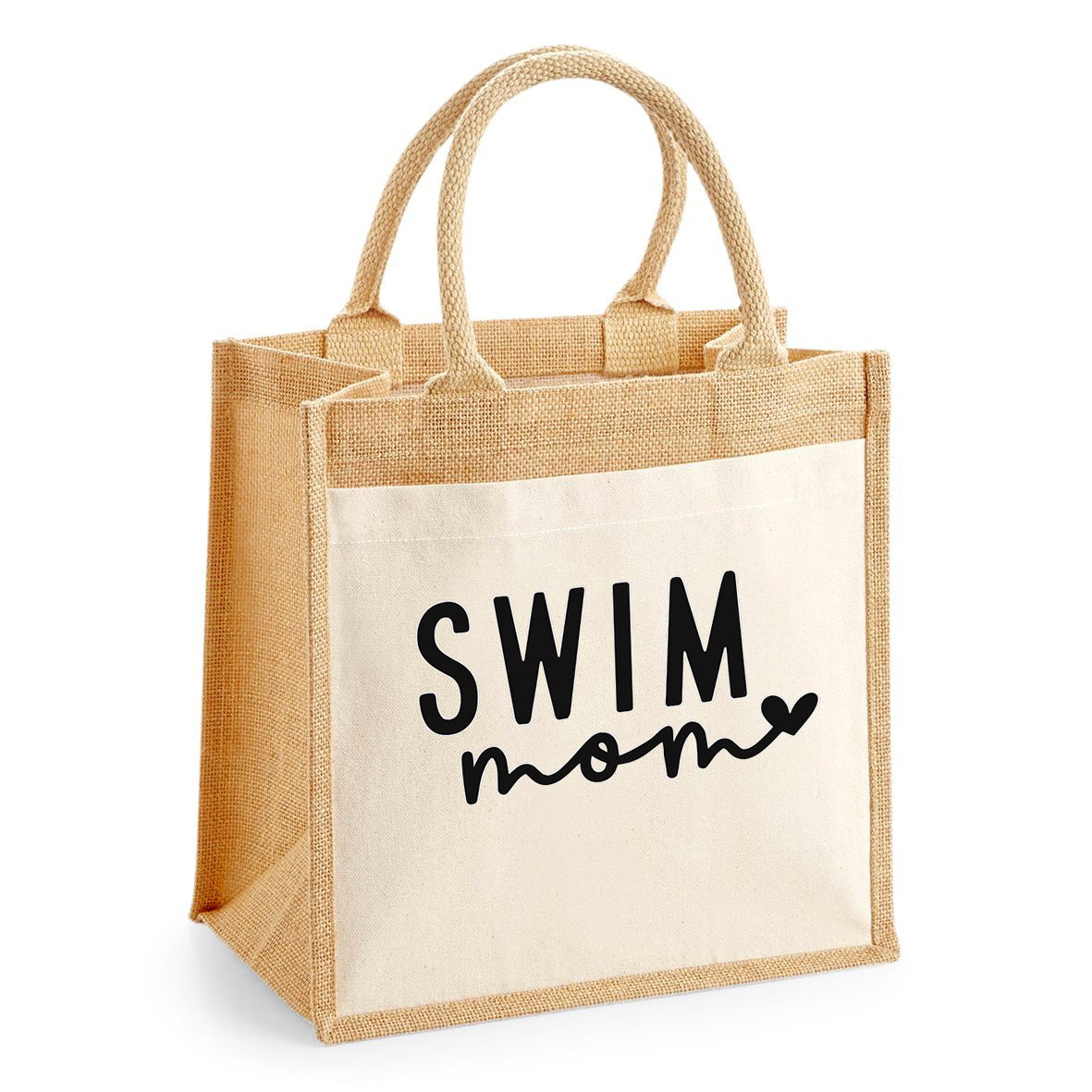 Jute Tasche "Swim Mom"
